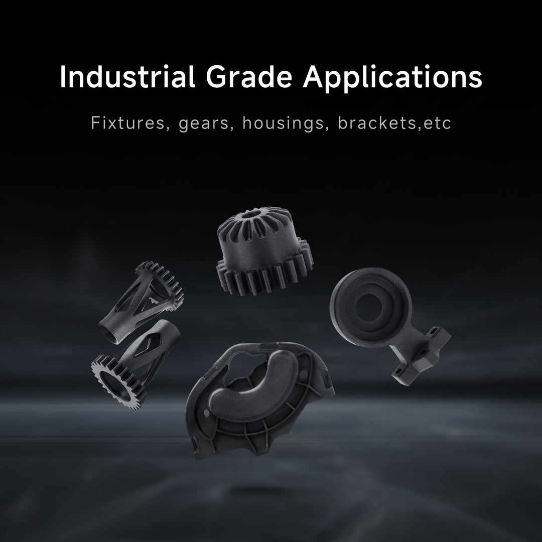 3D printed industrial parts, gears, housings