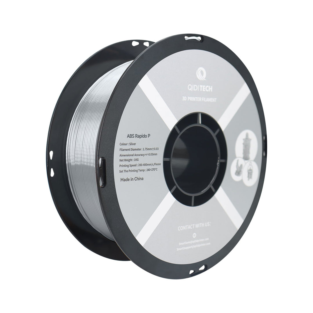 QIDI ABS Rapido P Silver Filament Spool