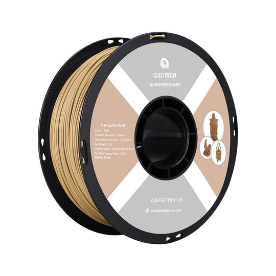 QIDI PLA Rapido Matte Kraft Filament Spool