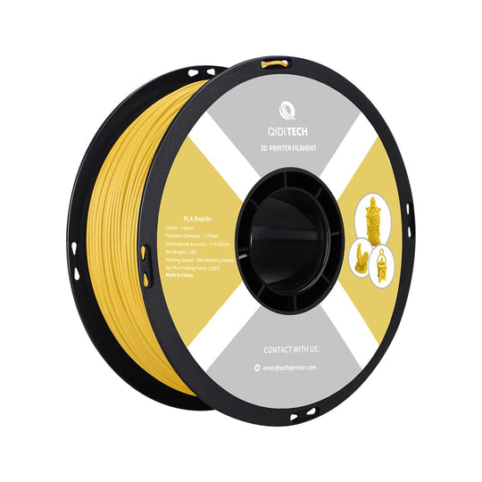 QIDI Yellow PLA Rapido Filament Spool