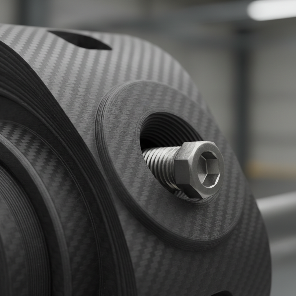 A macro view of a high-precision 3D printed internal thread with a steel bolt partially inserted, showing clean layer lines and perfect alignment.