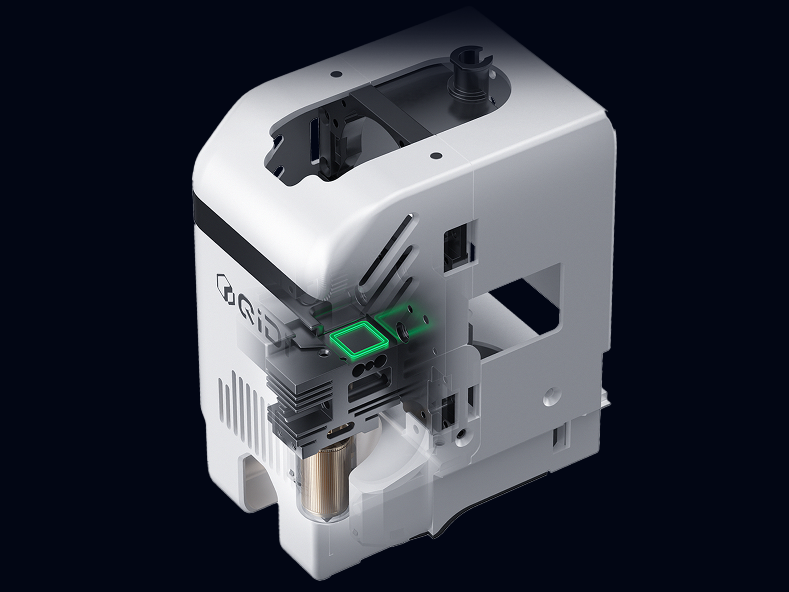 <p>The nozzle acts as a sensor, ensuring truly zero deviation.</p>