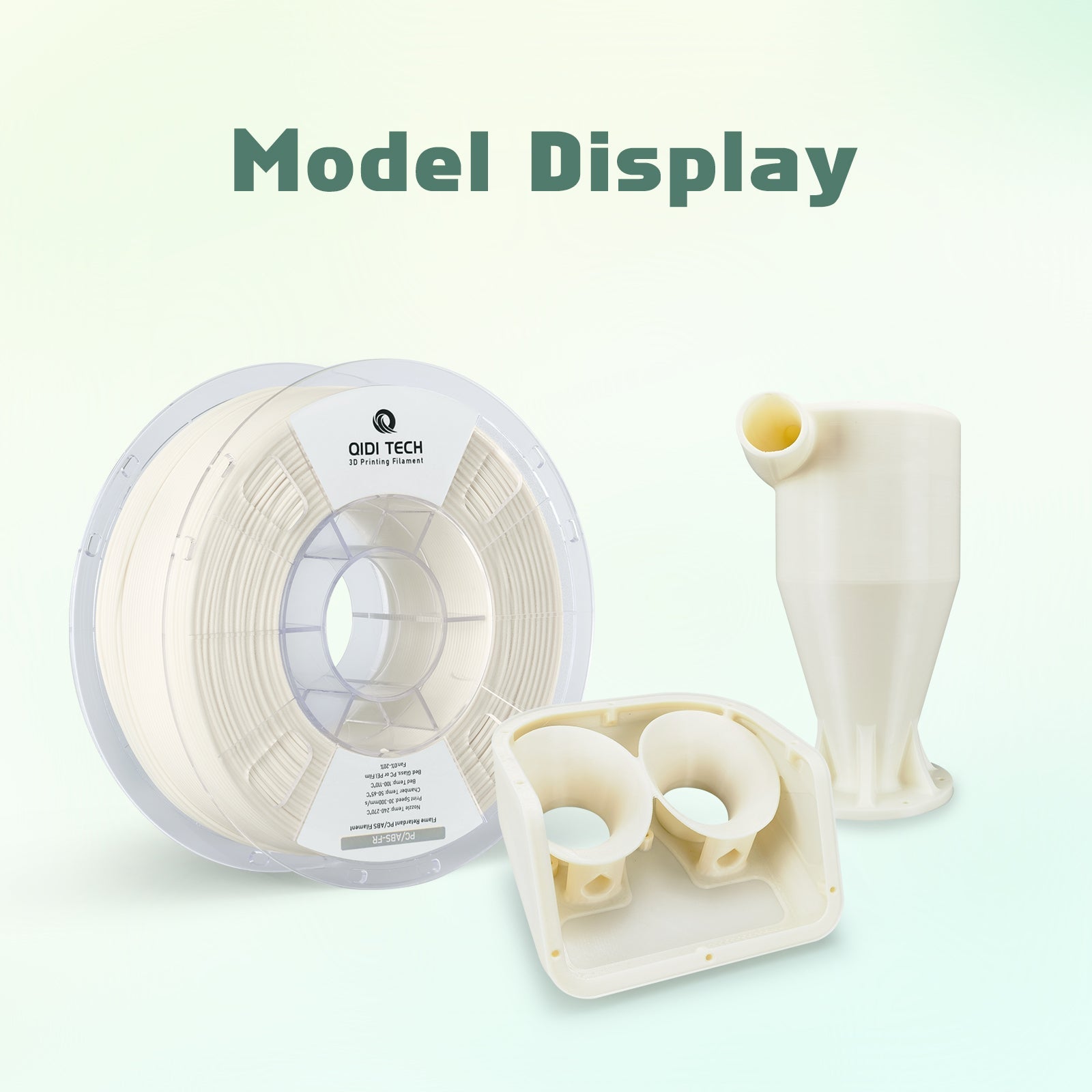 QIDI PC/ABS-FR Filament: 3D printed models