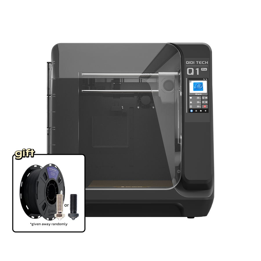 QIDI Tech Q1 Pro resmi ürün ve baskı sistemi görseli