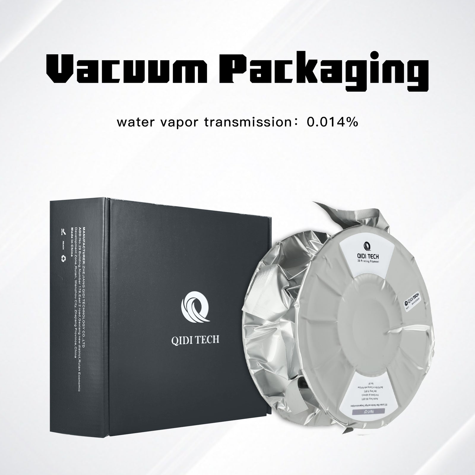 QIDI PAHT-CF Filament Vacuum Packaging
