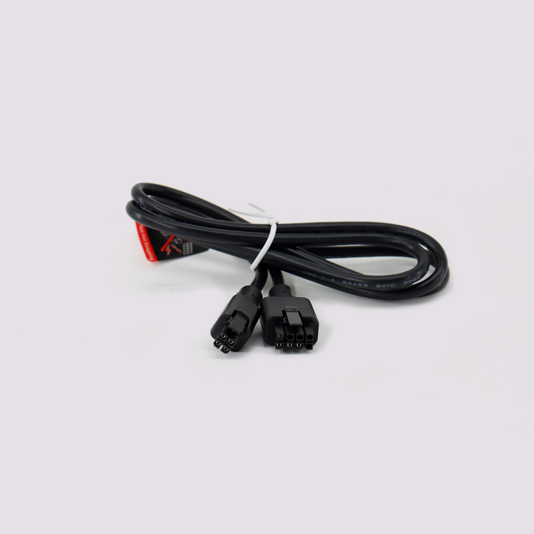 Black 8-pin to 4-pin signal cable with connectors for QIDI BOX