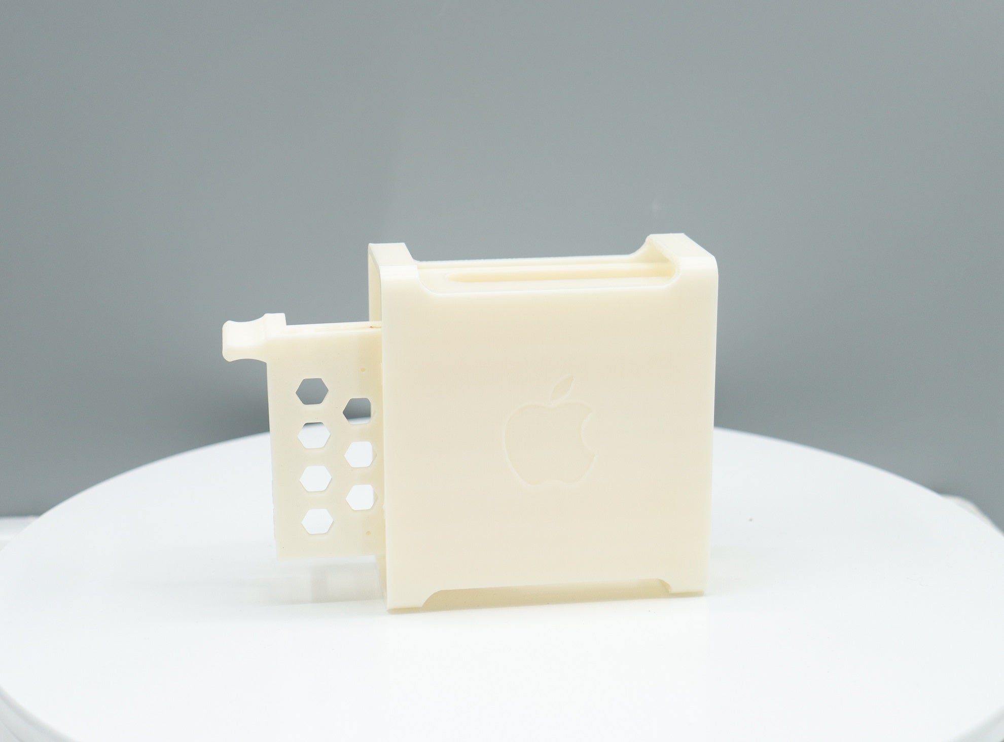 3D printed case with Apple logo, PC/ABS-FR material