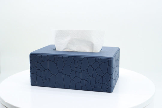 3D printed tissue box cover with stone pattern, X-Plus 3 HF Plate.