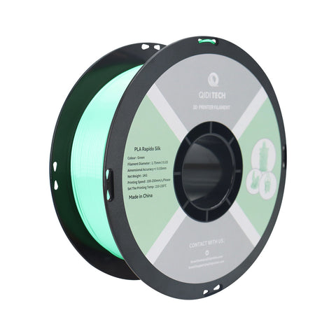 PLA Silk Filament - Green HEX Code #BDF2E0